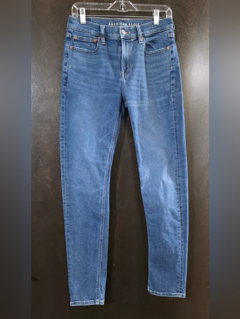 American Eagle Outfitters Women's 90s Skinny Jeans Medium Wash Stretch Size 4R